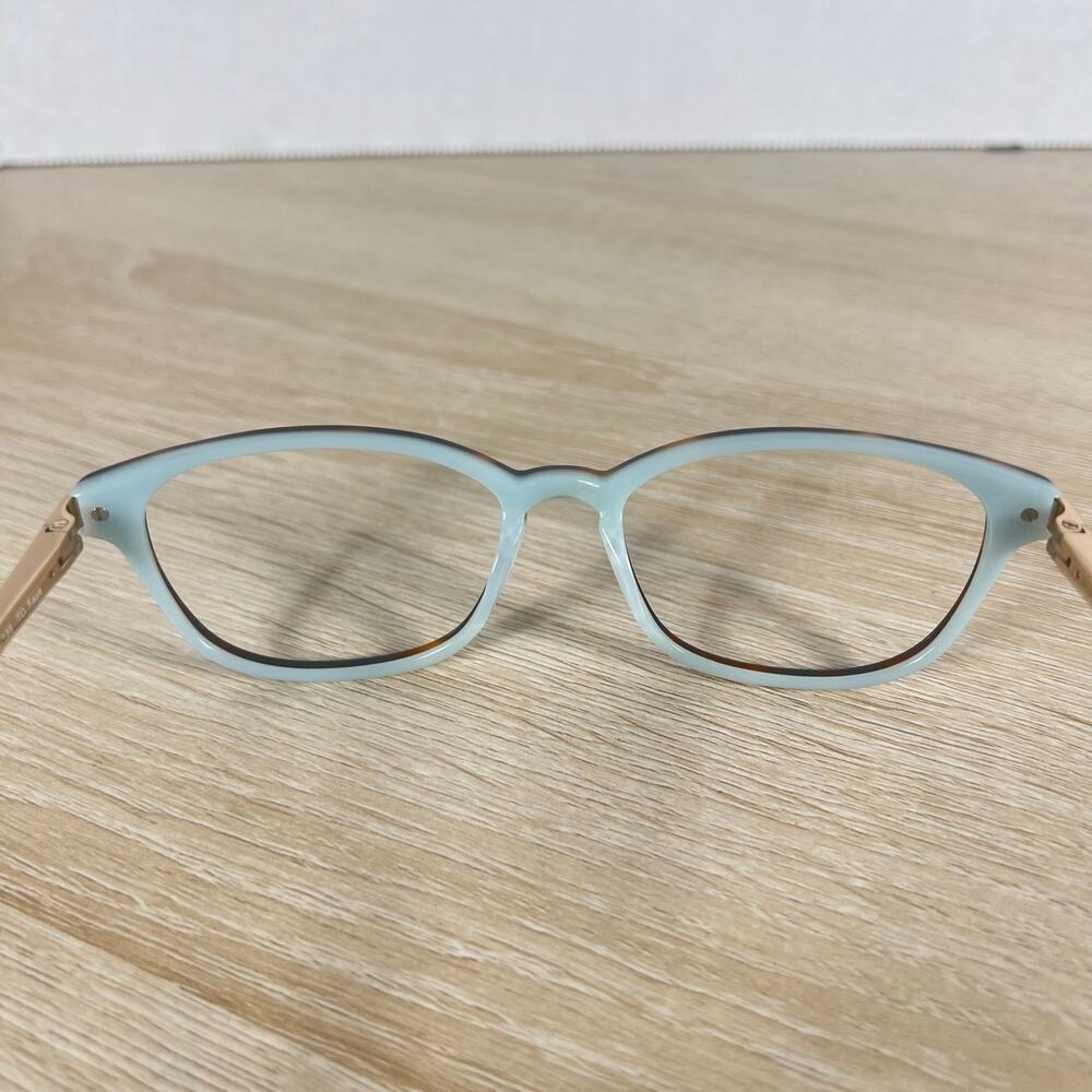 Lilly Pulitzer TO Faye Eyeglasses Tortoise Ice Blue Gold Flex Hinge 49-15-135 - Picture 9 of 10